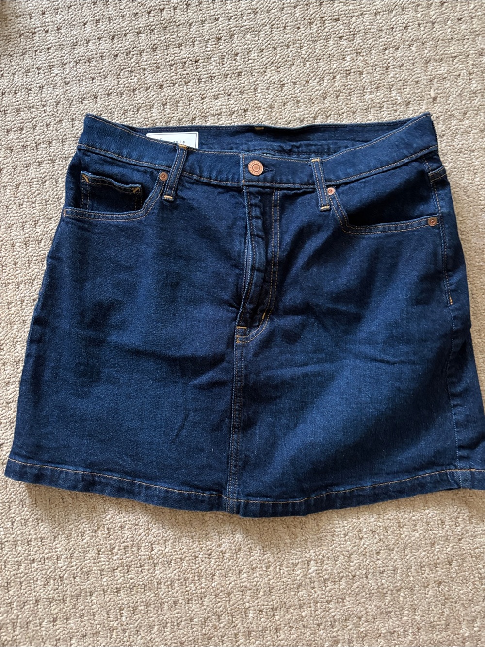 Classic Dark Blue GAP Denim Mini Skirt